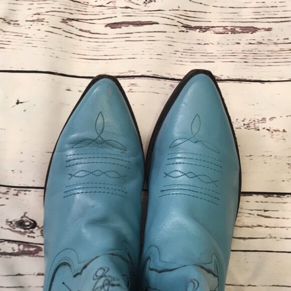 Seychelles Turquoise Boots 8.5--Super Cute! - Picture 6 of 10